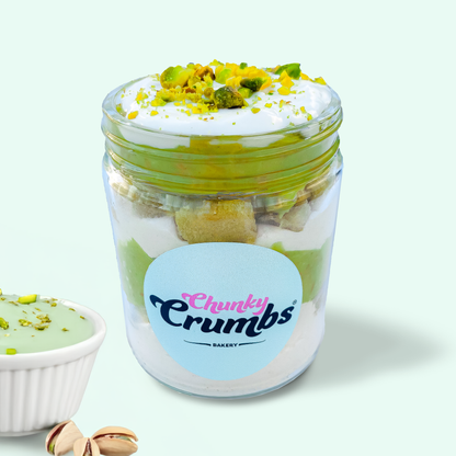 Dubai Pistachio Pudding Jar CHUNKY CRUMBS